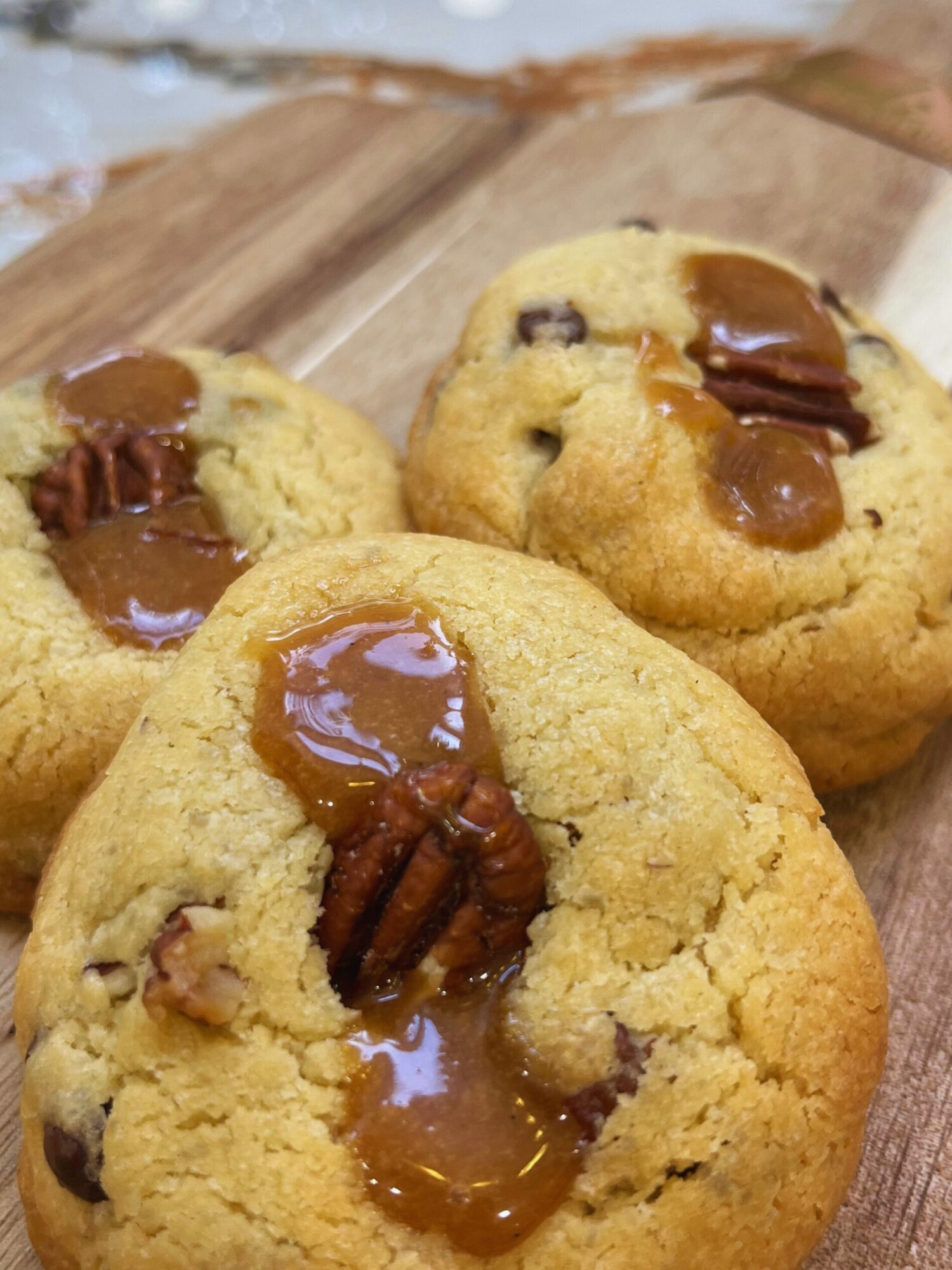 cookie caramel pécan